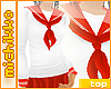 *M Red Sailor Top