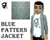 a!| Blue Pattern Jacket