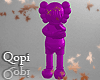 Purple Kaws Statue