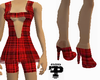 F> Tartan Dress & Shoes