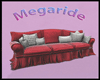 Elegant Sofa Red