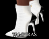 Minnie White Ankle Boots