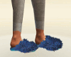 Fuzzy Slippers Blue