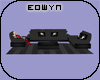 *E* black lovely couch