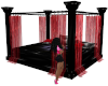 Poseless Black + Red Bed