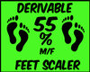 ♠{J}  55 % Foot Scaler