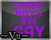 Sorry Boys I am Gay