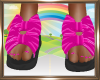 Kids Pink Kitty Sandals