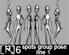 6 poses group