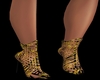 black and gold shoes