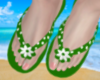 B|Flip Flops Green ✿