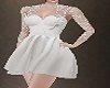 Flower Mini White Dress