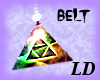 Rainbow triangle Belt