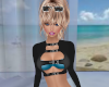 Teal Buckle Top Lg