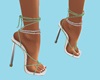 Chloe Sat Heels Green