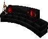 Black red  Couch Pocussa