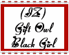 (IZ) Gift Owl Black Girl