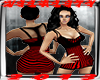 Red_Black Stripes Dress