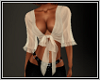 *N* White Tied Blouse