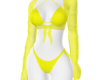 Yellow beach suit