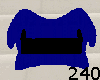 Blue/Black Couch