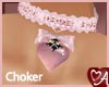 .a Heartbow Choker RoseQ