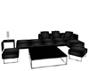 Black Couch Set withlamp