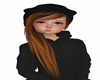 Kids Blk Hat w. Brn Hair