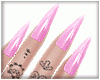 Pink Nails & Tattoo