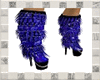 Fur Boots whote blue