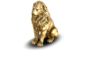 Golden Lion Statue