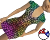 Rainbow Mosaic Dress