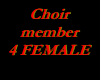 choir member 4 female