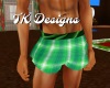 TK-Green Plaid Shorts
