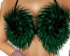 blk&green fur top