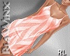 Peach Chevron Sundress
