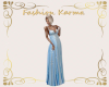 Blue Empire Gown