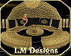 Black Gold Round Lounge