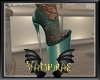 Teal Oriental Heels