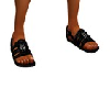 GC black sandals