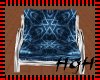 Crome Blue Cuddle Chair