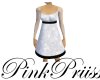 Black White Empire Dress