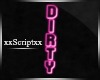 SCR. Dirty Neon Sign