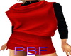 PBF*Red/Blck Sweater Dre