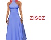 !NYE halter dress blue Z