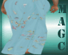 Butterfly teal pantset