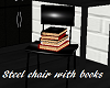 Steel Chair with Books