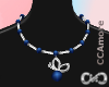 Blue Metallic Necklace