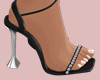 E* Black Strass Heels