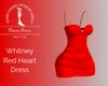 Whitney Red Heart Dress